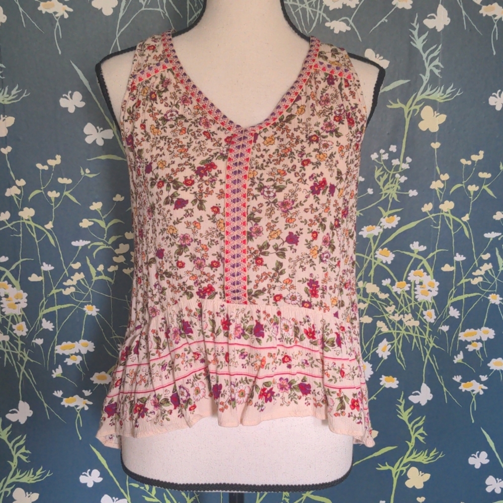 Boho Patrons of Peace Floral Top